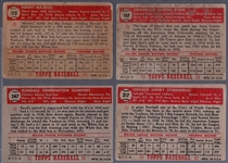 1952 Topps Bb- 4 Diff