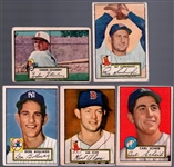 1952 Topps Bb- 5 Diff