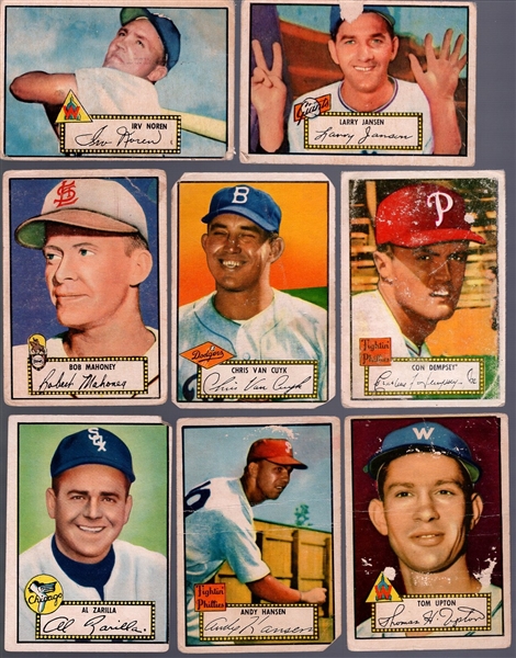1952 Topps Bb- 8 Diff