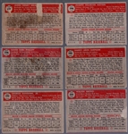 1952 Topps Bb- 6 Diff