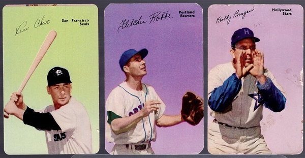 1953 Mothers Cookies- PCL- 3 Diff