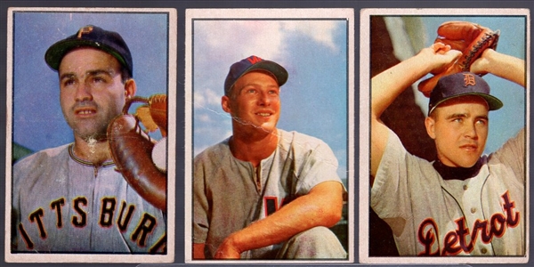 1953 Bowman Bb Color- 3 Diff
