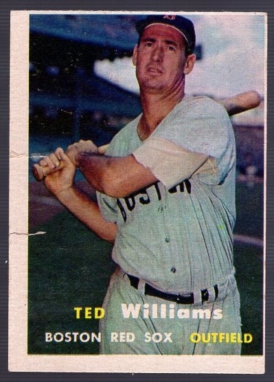 1957 Topps Baseball- #1 Ted Williams, Red Sox