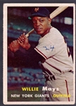 1957 Topps Baseball- #10 Willie Mays, Giants