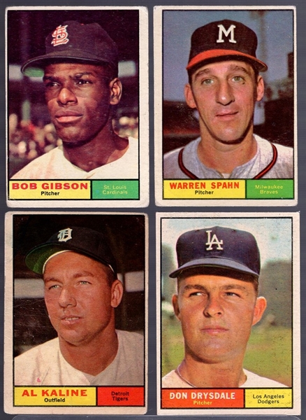 1961 Topps Bb- 4 Diff