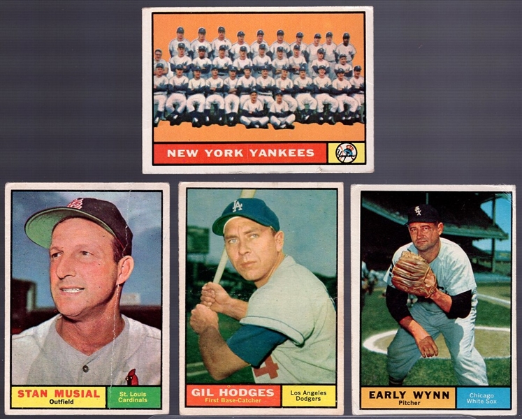1961 Topps Bb- 4 Diff