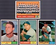 1961 Topps Bb- 4 Diff