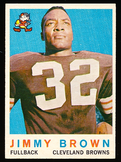 1959 Topps Football- #10 Jim Brown, Browns