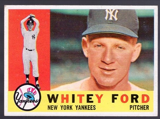 1960 Topps Baseball- #35 Whitey Ford, Yankees