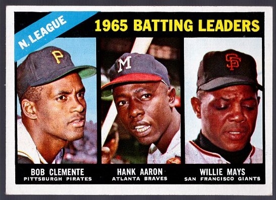 1966 Topps Bb Leaders- #215 NL Batting Leaders