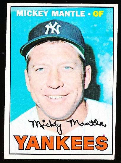 1967 Topps Baseball- #150 Mickey Mantle, Yankees
