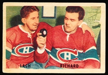 1953-54 Parkhurst Hockey- #30 Lach/ Richard, Canadiens