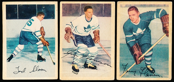 1953-54 Parkhurst Hockey- 3 Diff. Maple Leafs