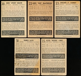 1953-54 Parkhurst Hockey- 5 Diff. Canadiens