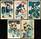 1953-54 Parkhurst Hockey- 5 Diff. Bruins