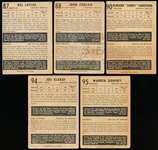 1953-54 Parkhurst Hockey- 5 Diff. Bruins