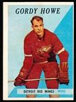 1958-59 Topps Hockey- #8 Gordy Howe, Red Wings
