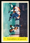 1959-60 Parkhurst Hockey- #1 Canadiens on Guard