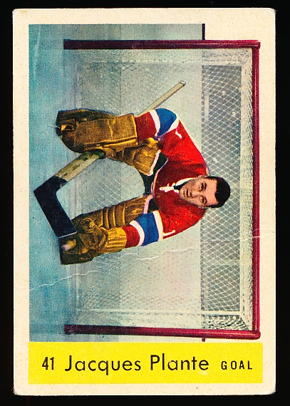 1959-60 Parkhurst Hockey- #41 Jacques Plante, Canadiens