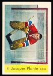 1959-60 Parkhurst Hockey- #41 Jacques Plante, Canadiens