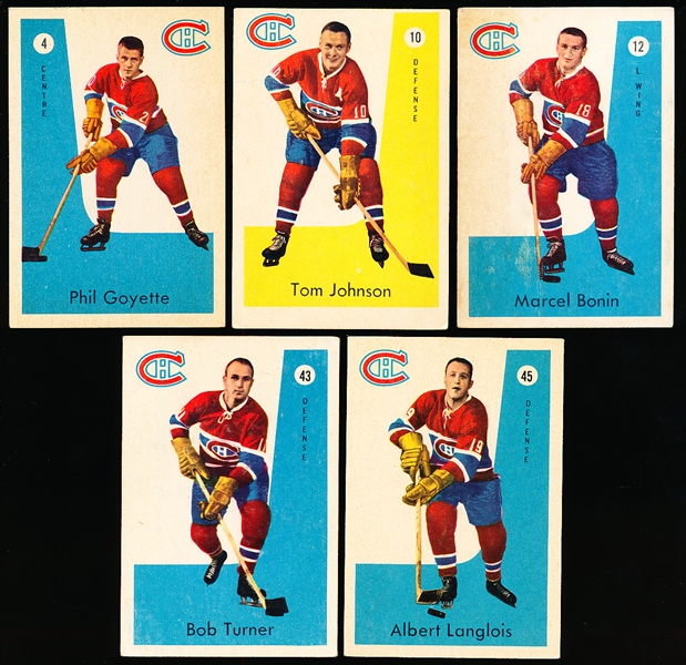 1959-60 Parkhurst Hockey- Montreal Canadiens- 5 Diff