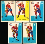 1959-60 Parkhurst Hockey- Montreal Canadiens- 5 Diff