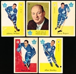 1959-60 Parkhurst Hockey- Toronto Maple Leafs- 5 Diff.