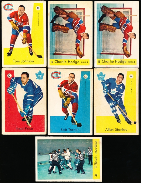 1959-60 Parkhurst Hockey- 7 Asst/6 Diff.