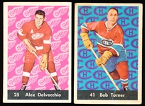 1961-62 Parkhurst Hockey- 2 Diff.