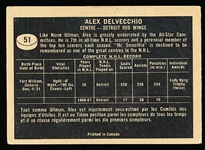 1967-68 Topps Hockey- #51 Alex Delvecchio, Red Wings
