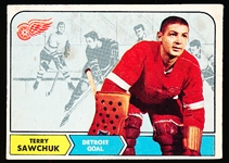 1968-69 O-Pee-Chee Hockey- #34 Terry Sawchuk, Red Wings