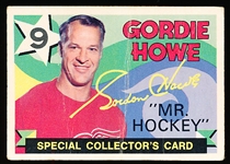 1971-72 O-Pee-Chee Hockey- #262 Gordie Howe Mr. Hockey (Retirement Special)