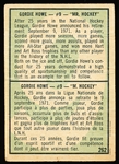 1971-72 O-Pee-Chee Hockey- #262 Gordie Howe Mr. Hockey (Retirement Special)
