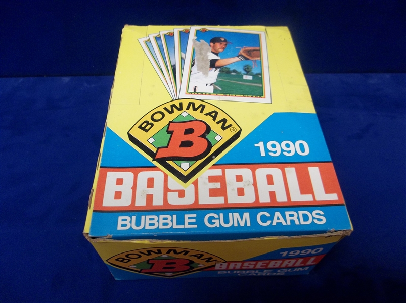 1990 Bowman Bsbl.- 34 Unopened Packs in Original Retail Box