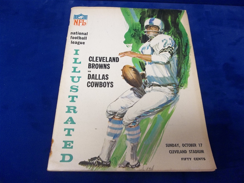 October 17, 1965 Dallas Cowboys @ Cleveland Browns NFL Program
