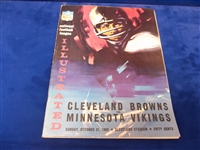 October 31, 1965 Minnesota Vikings @ Cleveland Browns NFL Program