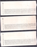 1965 Cleveland Browns NFL Home Ticket Stubs- 3 Diff.