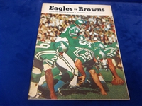 November 24, 1968 Philadelphia Eagles @ Cleveland Browns NFL Program- Norm Snead Cover