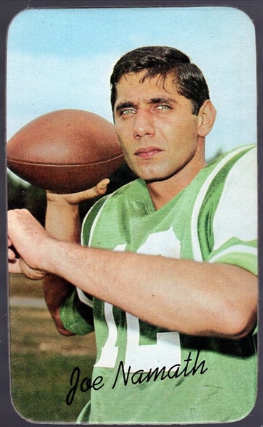 1970 Topps Super Ftbl. #33 Joe Namath SP, Jets