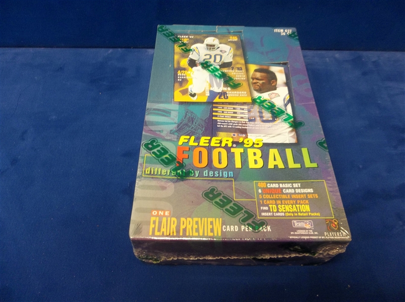 1995 Fleer Ftbl.- 1 Unopened Wax Box