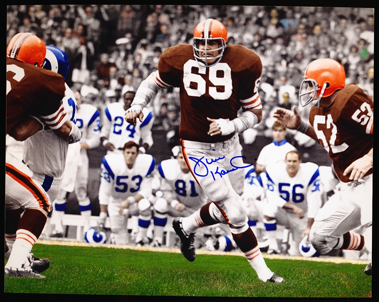 Autographed Jim Kanicki Cleveland Browns NFL Color 8” x 10” Photo