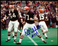 Autographed Dick Schafrath Cleveland Browns NFL Color 8” x 10” Photo