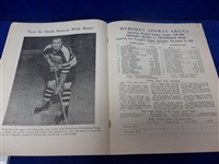 1948-49 Providence Reds @ Hershey Bears AHL Program