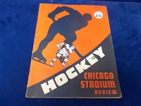 January 23, 1949 New York Rangers @ Chicago Black Hawks NHL Program