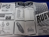 January 23, 1949 New York Rangers @ Chicago Black Hawks NHL Program