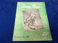 February 19, 1949 Providence Reds @ Philadelphia Rockets AHL Program