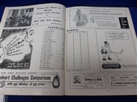 1950-51 Hershey Bears @ Cleveland Barons AHL Program