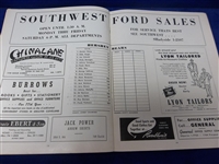 1950-51 Hershey Bears @ Cleveland Barons AHL Program