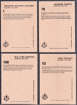 1985 Cartophilium Hockey Hall of Fame- 1 Partial Set of 235/240 Cards