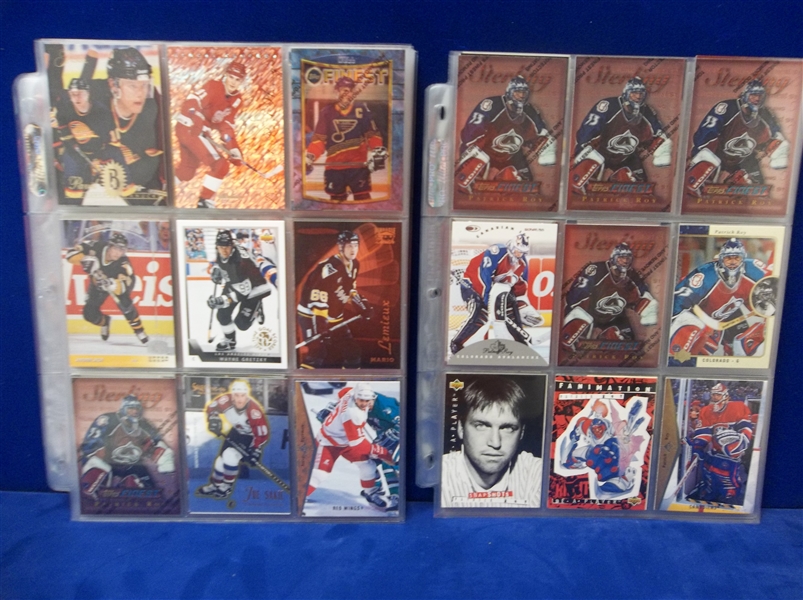 Approx. 265 Asst. Hockey Cards in Pages- Mostly Stars